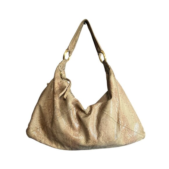 Hobo The Original Snake Print Leather Hobo Bag - Picture 1 of 7